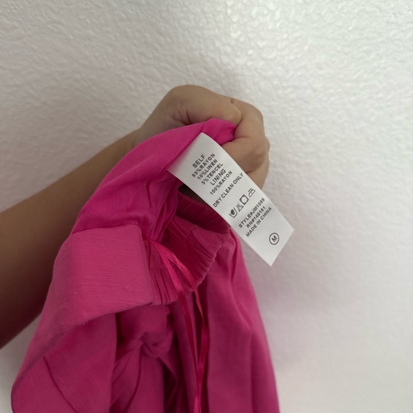 J Marie Adriana Floral Embroidered Tie Front Skirt Pink White Medium - Picture 4 of 4